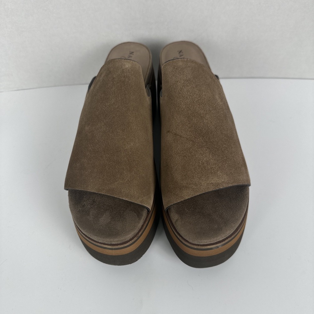 Nakedfeet FLOW IN OTTER PLATFORM SANDALS size 9 women's shoes